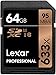 Lexar Professional 633x 64GB SDXC UHS-I/U3 Card (Up to 95MB/s Read) w/Image Rescue 5 Software - LSD64GCBNL633