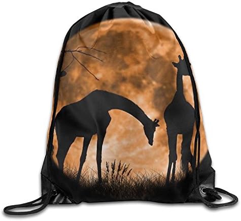 hgdsafiga 3D Print Drawstring Backpack Rucksack Shoulder Bags Gym Bag Lightweight Travel Backpack The Giraffe