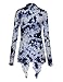 LL WSK1072 Womens Off-Duty Open Front Tie Dye Cardigan XL White_Navy