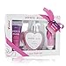 Gift Baskets for Women, Spa Gift Basket with Refreshing Fragrances, Lovely Heart Shape Body Spray, Perfect Wedding, Birthday or Anniversary Gift, Bath gift Set, (White Rose, Vitamin E)