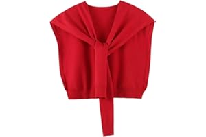 WaJuemy Sweater Shawl Wraps for Women Sweater Knitted Knotted Shawls Travel Casual Scarf Cape Shoulder Tops Fashion Wrap