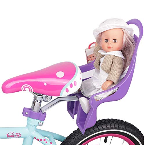 DRBIKE Baby Doll Bike Seat for Child Bike Attachment with Decorate