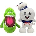 SANERBA Stay Puft Marshmallow Man Plush Toys, Slimer Cute Ghost Stuffed Doll Toys for Kids (A-Stay Puft Marshmallow Man+Slimer), 23CM