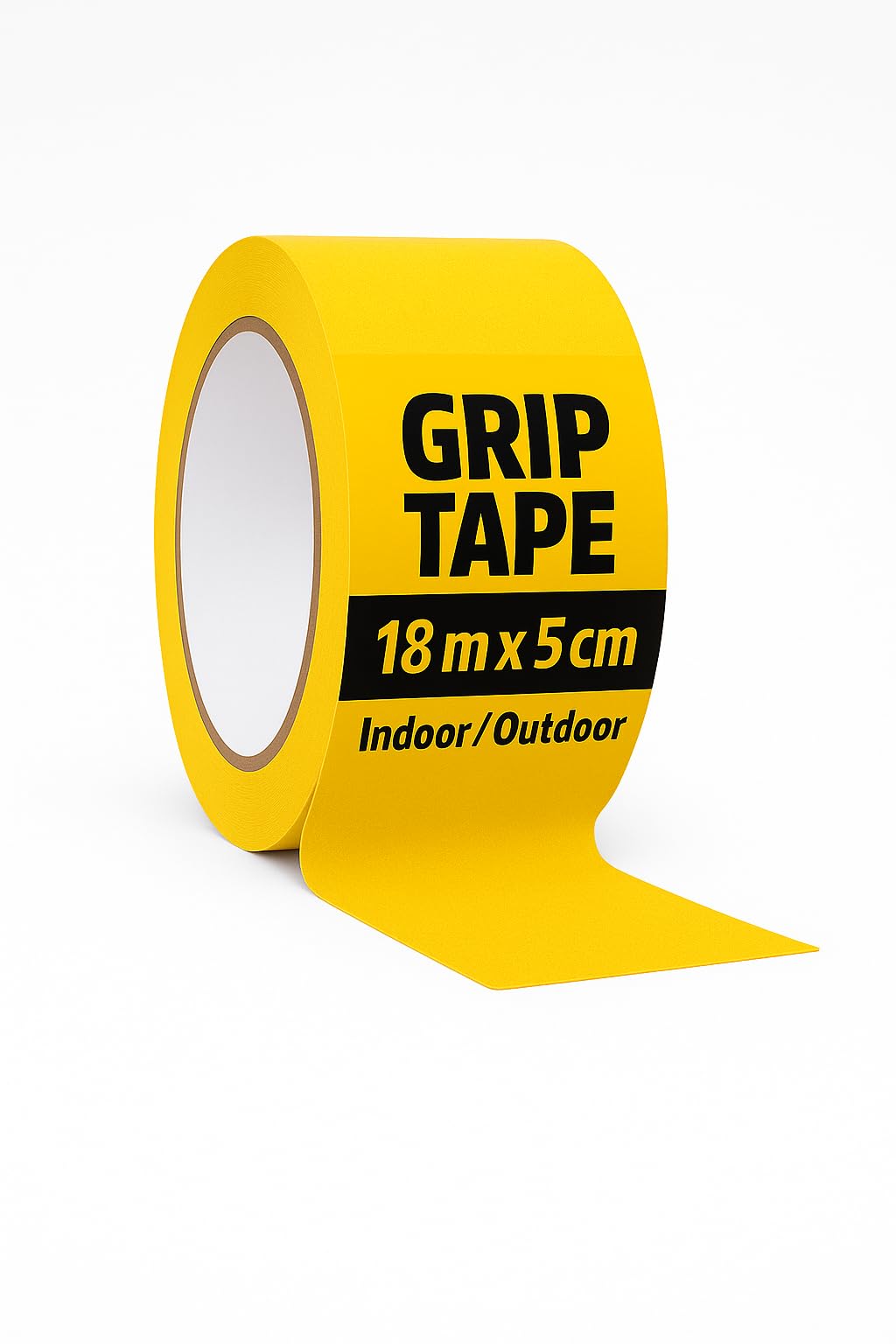 notlok Safety Work Anti Slip Grip Tape Indoor & Outdoor [18M x 5cm] | Hazard Tape Yellow | Non-Slip Tape for Steps, Floor, Stair Treads, Skateboard | Anti Slip Strips for Decking