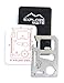 Explore Mate 11 in 1 Survival Card with a Beer Opener - Stainless Steel