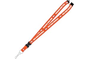 PRO SPECIALTIES GROUP Denver Broncos Lanyard Mile High Football with Detachable Safety Clip