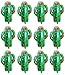 12-Pack XL Cactus Foil Balloons For Mexican Fiesta Party Cactus Themed Birthday Party Luau Hawaii Party