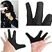 KeyZone 2x Heat Resistant Three-finger Gloves?for Flat/Curling Irons Styling Tools