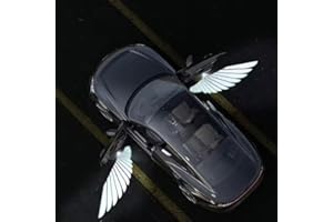 GENERIC Car LED Angel Wing Car Door Light Logo Projector Car Brand Logo Car Door Light LED Ghost Shadow Light Projector No Need for Punching Installation