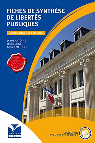 Fiches de synthèse de libertés publiques