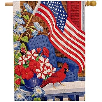 Briarwood Lane 'Celebrate America' Hausflagge Aus Jute | 101,6x71,1 Cm | Doppelseitig Bedruckt