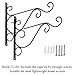 Sumnacon Metal Plant Hanging Bracket Hook - 10 Sturdy Wall Plant Hangers Indoor Outdoor Bracket for Hanging Bird Feeders,Lanterns,Planters,Wind Chimes,Ornaments with Screws (2)
