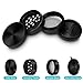 Premium Weed Grinder, Deluxe Herb & Tobacco Grinder With Pollen Catcher – 2” Size, 4-1 Grinder W/ Sharp Diamond-Shaped Teeth – Modern Design & Handy Thin Poly-O Ring – Pollen Scraper Included, Black