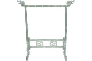 Zerodeko Hangers Plastic Calligraphy Sumi Brush Hanger Chinese Calligraphy Brush Holder Paint Brush Drying Rack Kanji Brush Pen Hanger for Study Room Home Office Plastic Hangers