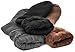FUN TOES Men 3 pairs thermal insulated heavy duty winter acrylic brushed socks size 8-13