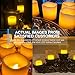 Vont Flameless LED Candles, Flickering, Battery Powered, Real Wax, Realistic Decor Unscented, 6 Pack, Yellow Light