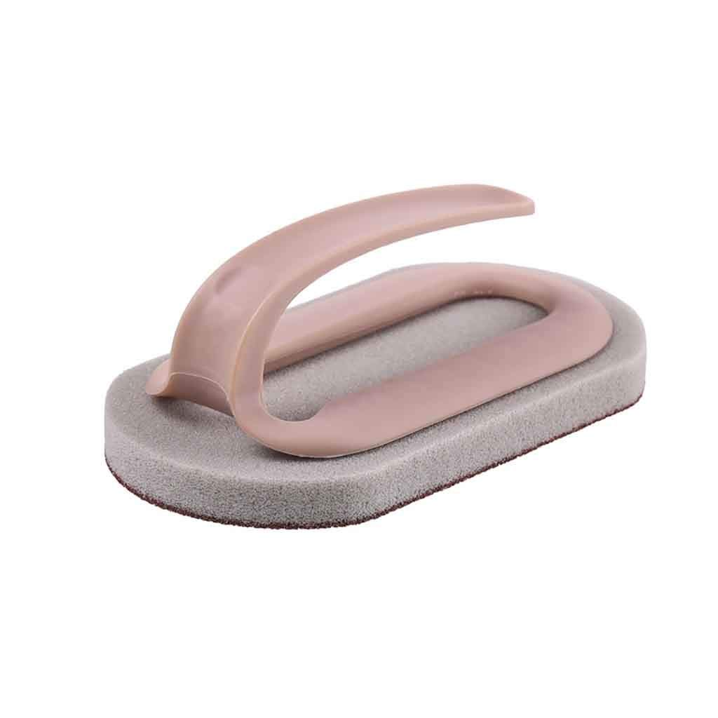 Multi-Functional Magic Cleaning Sponge Brush, Handle Intensely Emery Cleaning Tools for Kitchen Dish Pot Scrubber Bathroom Tile Shower Bathtub Scouring Brush