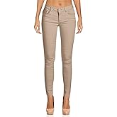 2LUV Women's Stretchy 5 Pocket Skinny Color Uniform Pants