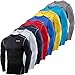 TCA Performance Long Sleeve Compression Shirt Men - BJJ Rashguard, Mens Compression Shirt, White/Black Compression Shirts Men - Black, L Mens (40-44