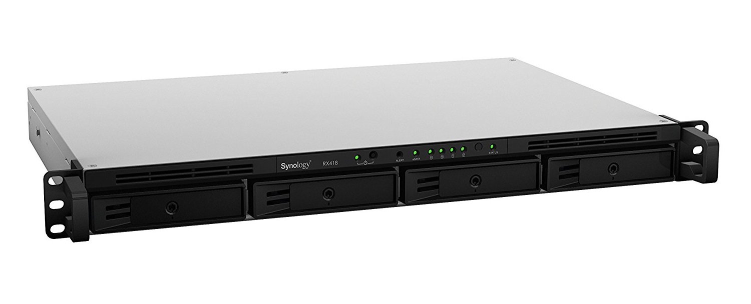 Unidad de expansión Synology RX418 de 4 bahías (sin disco) 44 mm x 480 mm x 325 mm