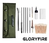 GLORYFIRE Universal Gun Cleaning Kit Hunting Rifle Handgun Shot Gun Cleaning Kit for All Guns with Case Travel Size Portable Metal Brushes