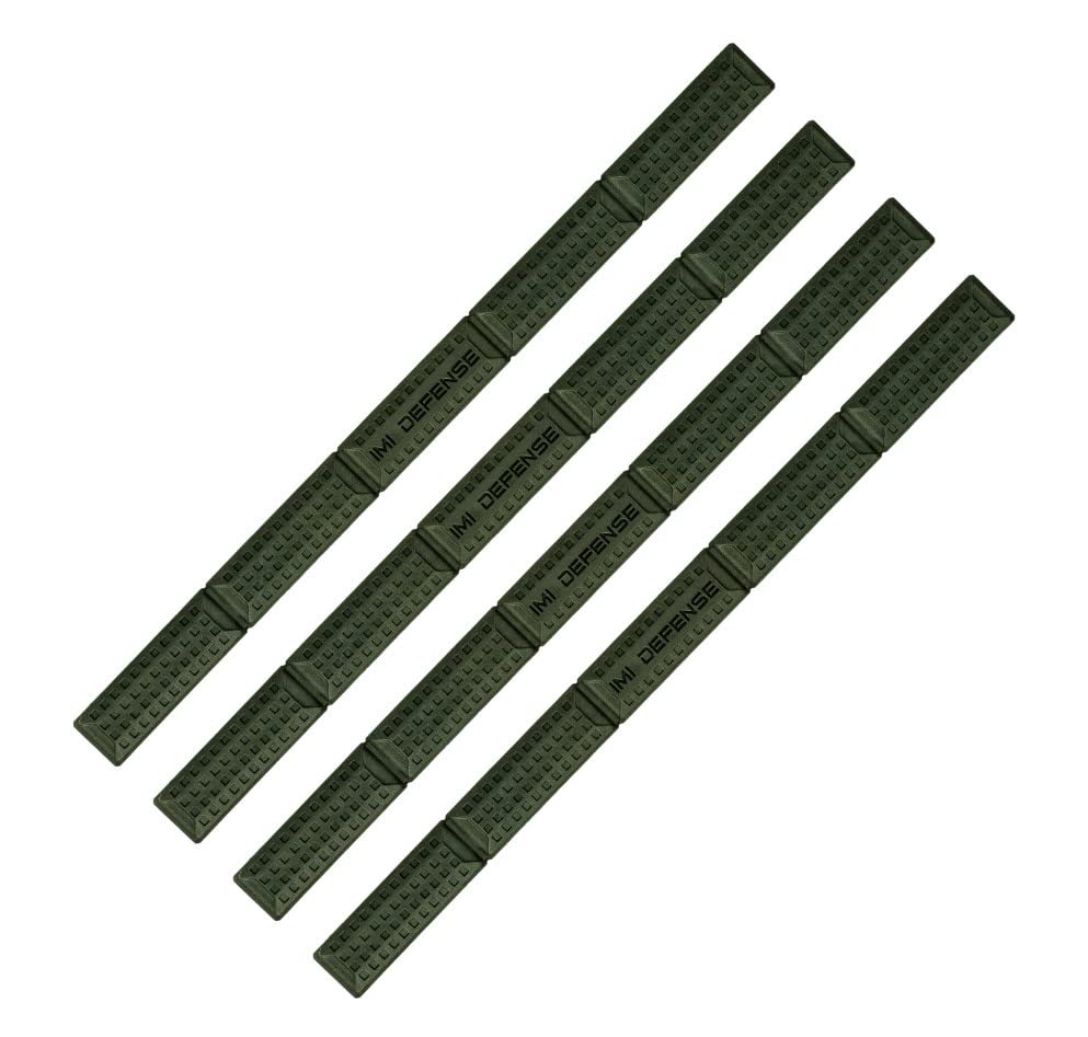 IMI Defense Soft Polymer Key-Mod Rail Cover Pack of 4 - Olive Drab Green Keymod