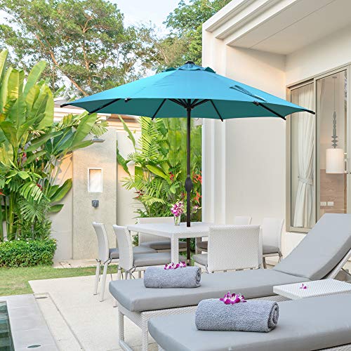 Abba Patio 9ft Patio Umbrella Outdoor Market Table Umbrella with Push