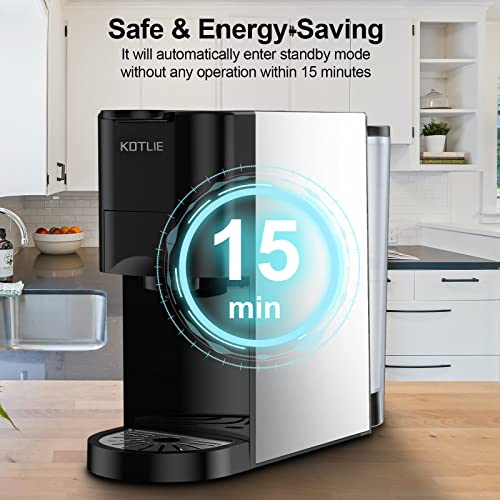 KOTLIE Nespresso Coffee Maker, 3 in 1 Espresso Machine, Single Serve Coffee Brewer Compatible