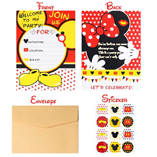 1 PANTIDE+Invitation+Stickers+Envelopes+Double+Birthday