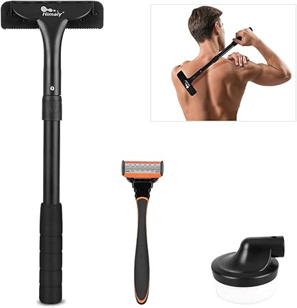 body hair trimmer with back extension