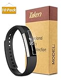Taken Fitbit Alta Screen Protector 10-Pack Ultra-Thin HD Clear Soft Full Coverage Film Screen Protector for Fitbit Alta