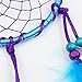 Dremisland Blue and Purple Dream Catcher Car Hanging with Feathers Wall Hanging Decoration Ornament for Wall Hanging