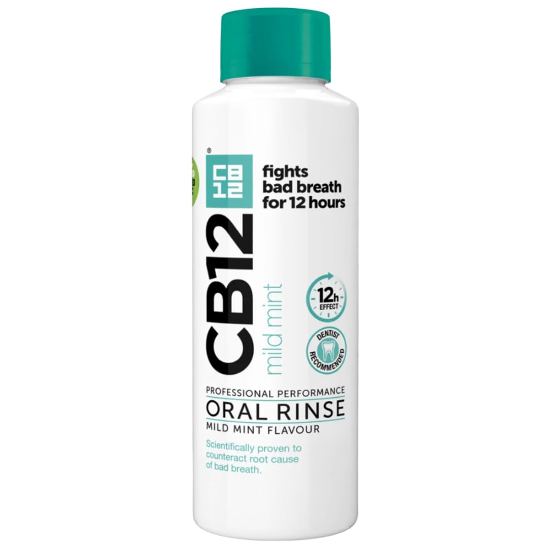 CB12, Mouthwash, Clear, Mild Mint Menthol, 250 ml