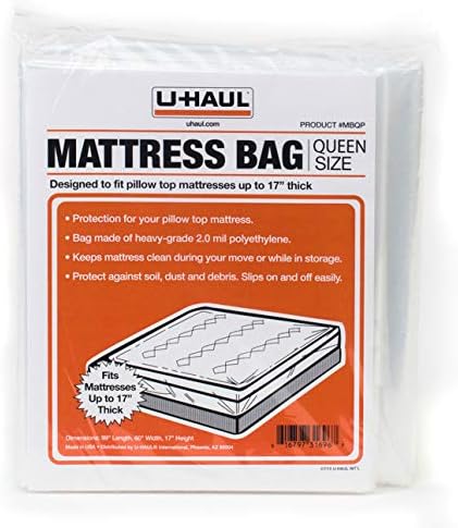Amazon Com U Haul Queen Pillow Top Mattress Bag Fits Mattresses