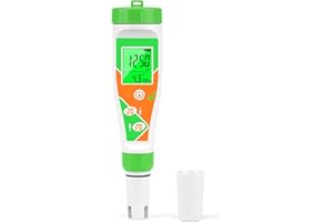 ORAPXI pH Meter for Water Hydroponics Nutrient 4 in 1 Digital EC pH TDS Temp Meter for Water System PPM and EC Water Tester for Hydroponics, Indoor/Outdoor Plant Grow, DWC System, Gardening