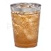 DRINKET Silver Plastic Cups 10 oz Clear Plastic Cups/Tumblers Fancy Plastic Wedding Cups With Silver Rim 50 Ct Disposable For Party Holiday and Occasions SUPER VALUE PACK