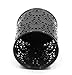 EasyPAG 2 Pcs Cylinder Shape Pen Holder Metal Jumbo Pencil Cup Organizer/Brush Holder, Black
