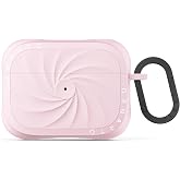 ORNARTO Vortuxe for AirPods Pro 2 Case &amp; for AirPods Pro Case, Chalk Pink | Style Meets Protection - Velvety Liquid Silicone, 2X MIL-STD Drop Protection, Reinforced Corners, LED Visible, Carabiner