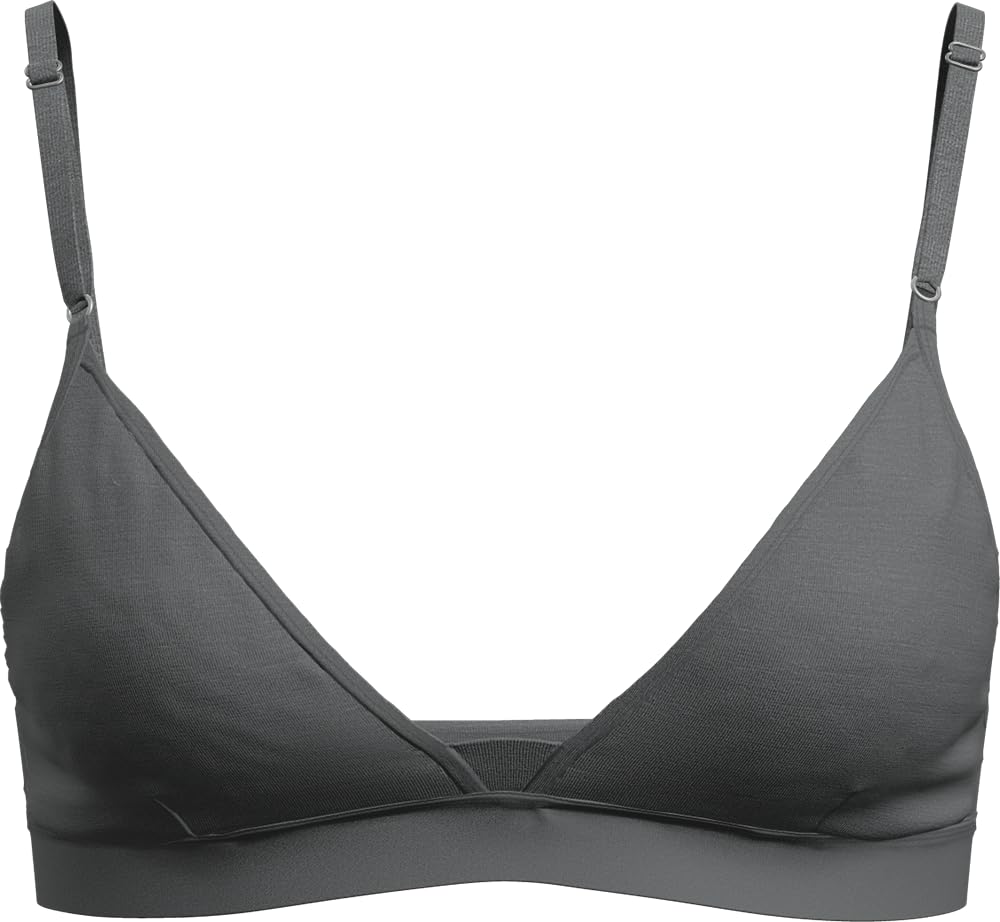 icebreaker Women’s Merino Siren Padded Bra – Gritstone Heather – X-Small