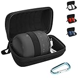 Hard EVA Travel Case for Sony XB10 Portable Wireless Speaker with Bluetooth Accompanied with a Carabiner by Pushingbest (Black)