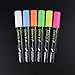 fancy-fix 5mm Chisel Tip Liquid Chalk Marker Pen Pack of 6 Colors