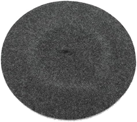 FSLESI Solid Color French Wool Beret (Dark gray)