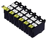 Blake Printing Supply Remanufactured Ink Cartridges Replacement for Epson 127 (6x Black, 6-Pack)