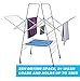 Minky Drying Rack, 78', Silver