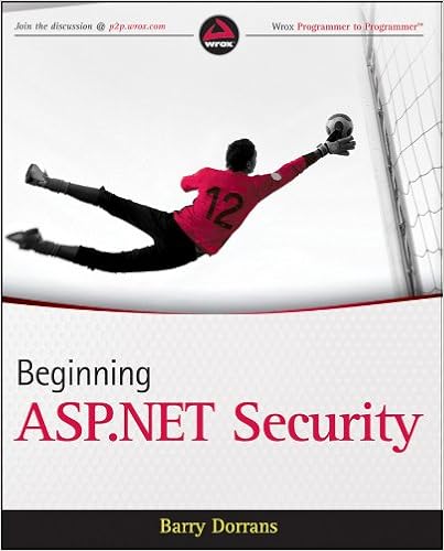 Amazon Com Beginning Asp Net Security Ebook Dorrans Barry Kindle Store