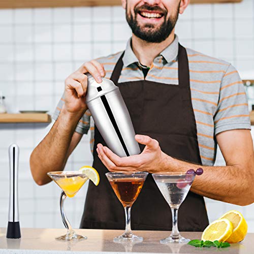 Cocktail-Set, Cocktail-Set, 13-teilig, Cocktail-Shaker-Set, Barkeeper-Set, Edelstahl, Cocktail-Bar-Werkzeuge, große… – Bild 4