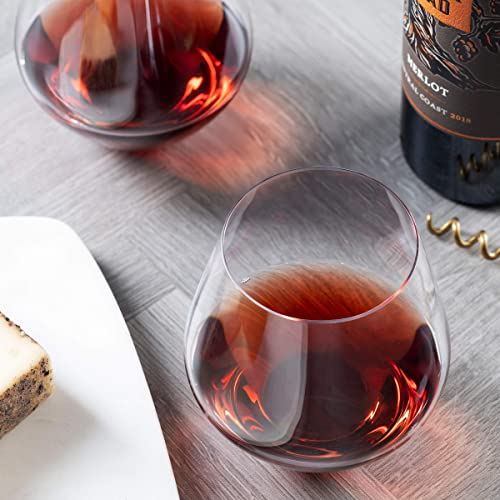 Godinger Wine Glasses, Stemless Wine Glasses, Red Wine Glasses