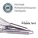 Wire Whisks - Extra Strength Stainless Steel Whisk Set of 3 – Quality Kitchen Utensils - Hand Mixers for Blending Stirring Whipping Chocolate, Dough, Flour, Milk and Eggs - Small, Medium Large