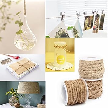 Yalulu 3 Stuck Hessische Geflochten Kordel Bastelschnur Dekokordel