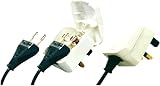 Mr.Gadget's Solutions 5A EU to UK Plug Converter 2 to 3 Pin White view 4